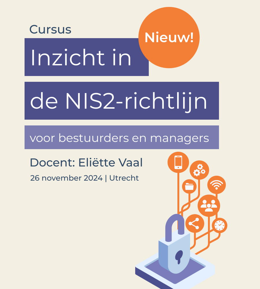 Cursus Inzicht in de NIS2-richtlijn voor bestuurders en managers