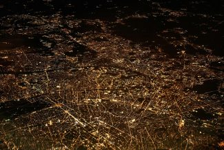 aerial photography of city