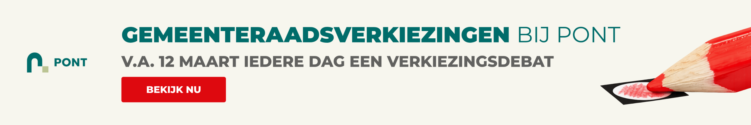 De gemeenteraadsverkiezingen bij PONT